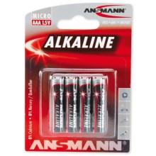 Ansmann 09630 LR03 AAA RED - 4 pc Pile alcaline 1,5V