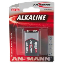 Ansmann 09887 6LR61 9V Block RED - Alkaline blok batterij 9V