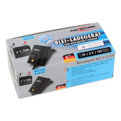 Ansmann 11496 - ALCS 2-12/0,4 - Batterijlader 2-12V/1,2-40Ah