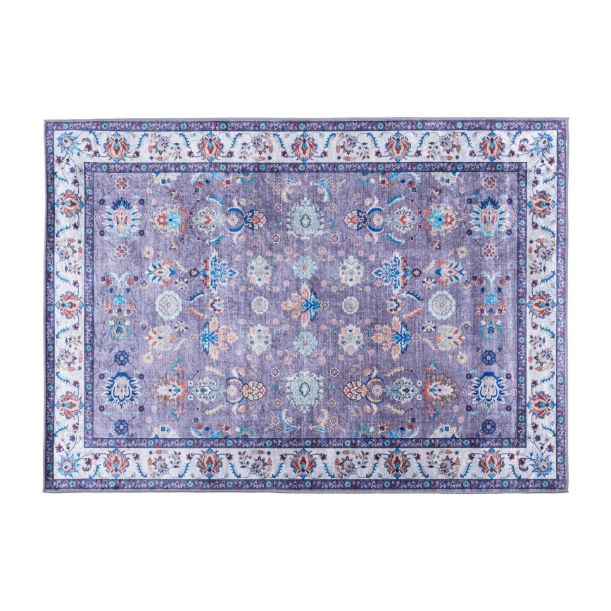 Anti-slip oosters vloerkleed PRINT SHINE 160x230 cm, blauw