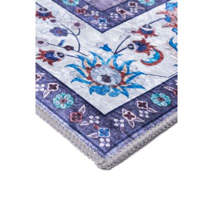 Anti-slip oosters vloerkleed PRINT SHINE 160x230 cm, blauw