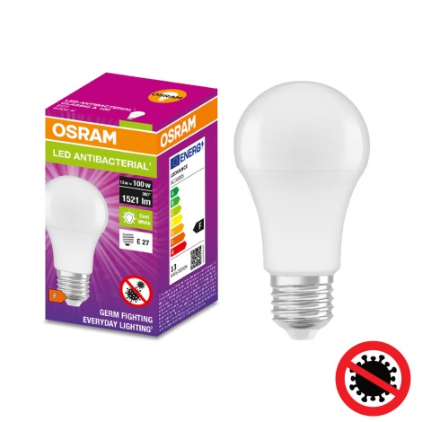 serie rechtdoor Norm Antibacteriële LED Lamp A100 E27/13W/230V 4000K - Osram | Lumimania