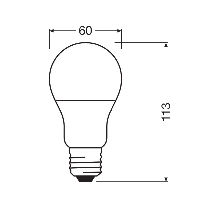Antibacteriële LED Lamp A60 E27/8,5W/230V 2700K - Osram