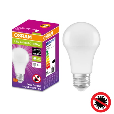 borduurwerk Betsy Trotwood Slim Antibacteriele LED Lamp A75 E27/10W/230V 4000K - Osram | Lumimania