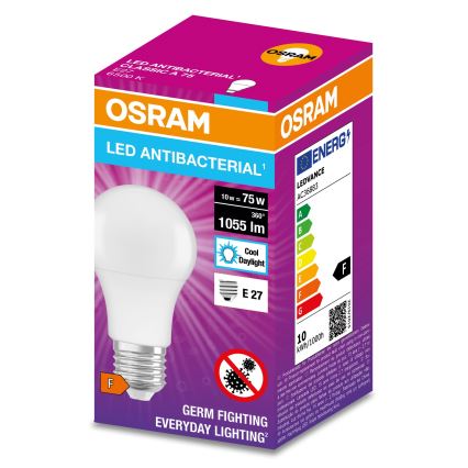 Antibacteriële LED Lamp A75 E27/10W/230V 6500K - Osram