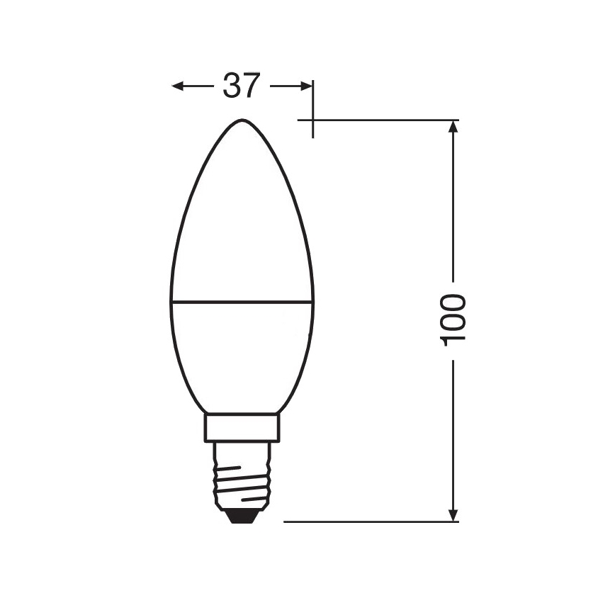 Antibacteriële LED Lamp B40 E14/4,9W/230V 6500K - Osram