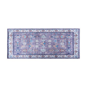 Antislip oriëntaals vloerkleed PRINT SHINE 70x140 cm blauw