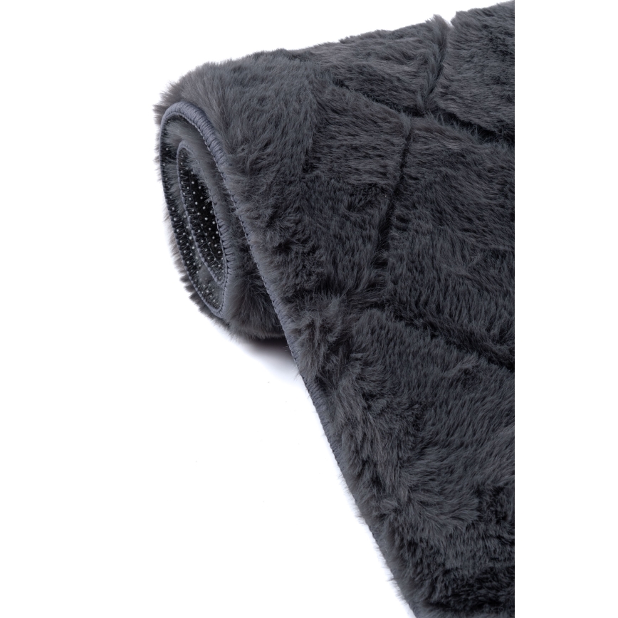 Antislip vloerkleed MODENA NEW 120x160 cm antraciet