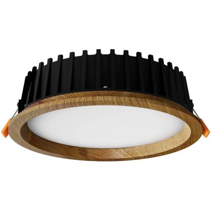 APLED - Spot encastrable LED RONDO WOODLINE LED/12W/230V 3000K d. 20 cm chêne bois massif