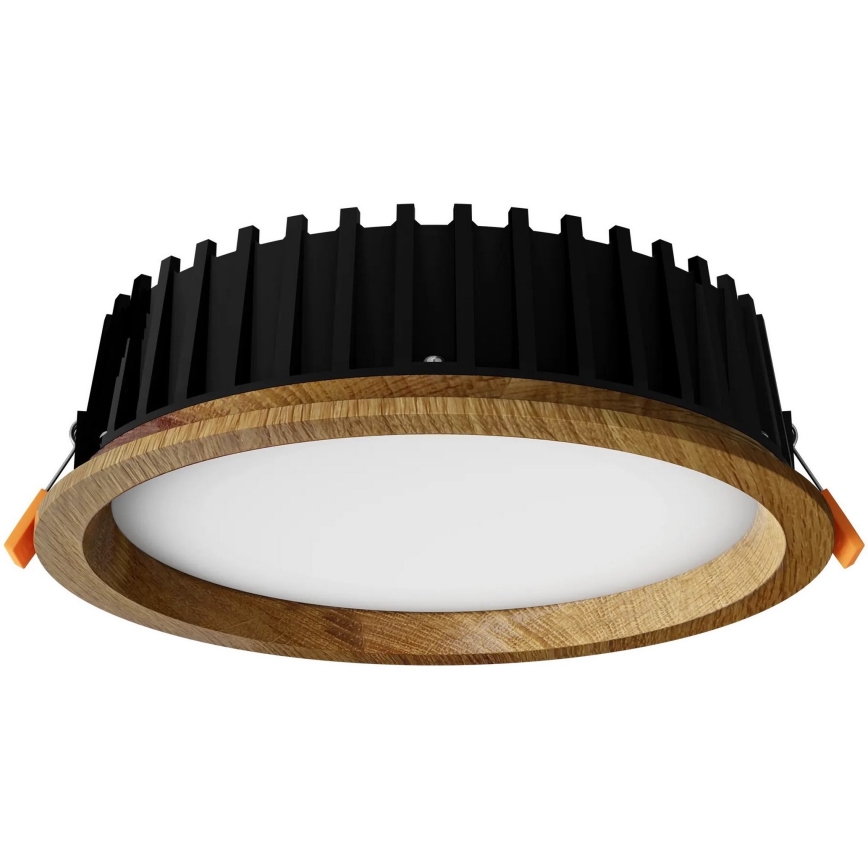 APLED - Spot encastrable LED RONDO WOODLINE LED/12W/230V 3000K d. 20 cm chêne bois massif