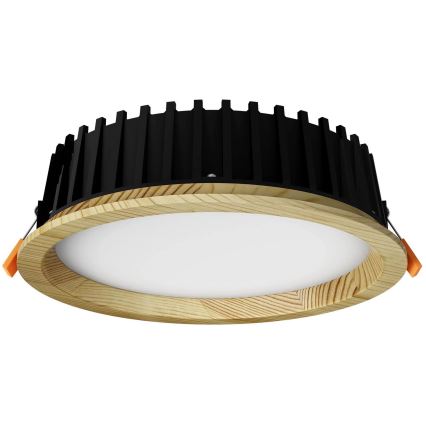 APLED - Spot encastrable LED RONDO WOODLINE LED/12W/230V 3000K d. 20 cm pin bois massif