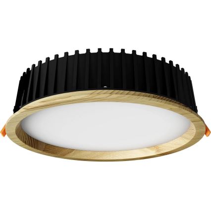 APLED - Spot encastrable LED RONDO WOODLINE LED/18W/230V 3000K d. 26 cm pin bois massif