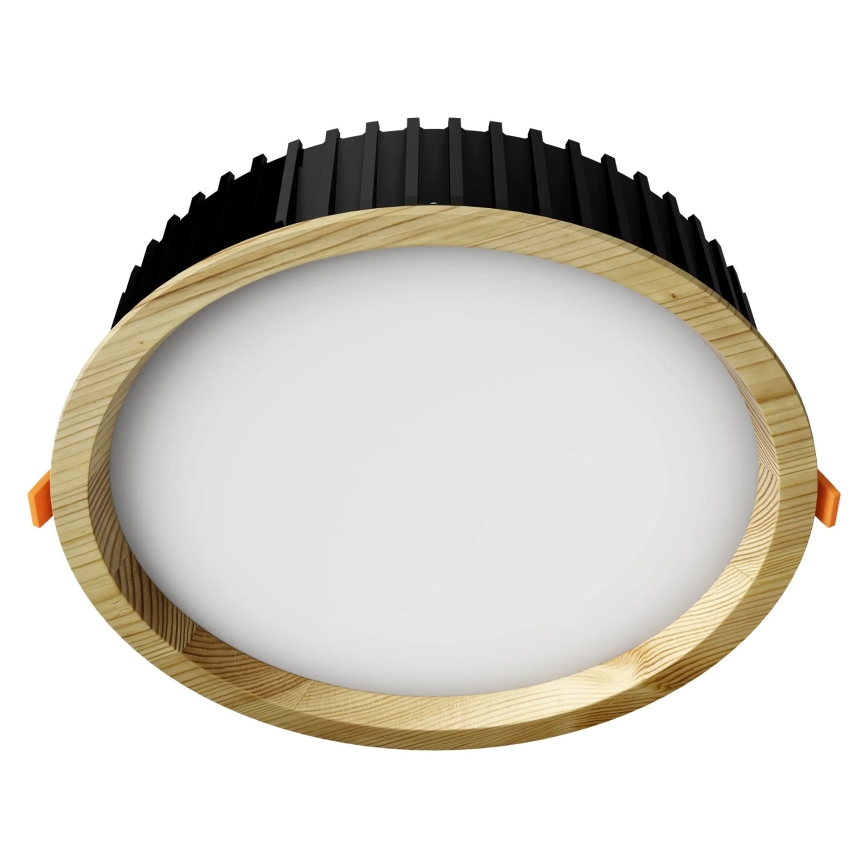 APLED - Spot encastrable LED RONDO WOODLINE LED/18W/230V 3000K d. 26 cm pin bois massif