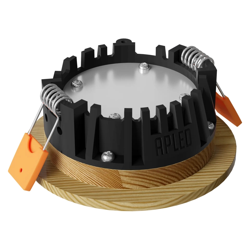 APLED - Spot encastrable LED RONDO WOODLINE LED/3W/230V 3000K d. 9 cm pin bois massif