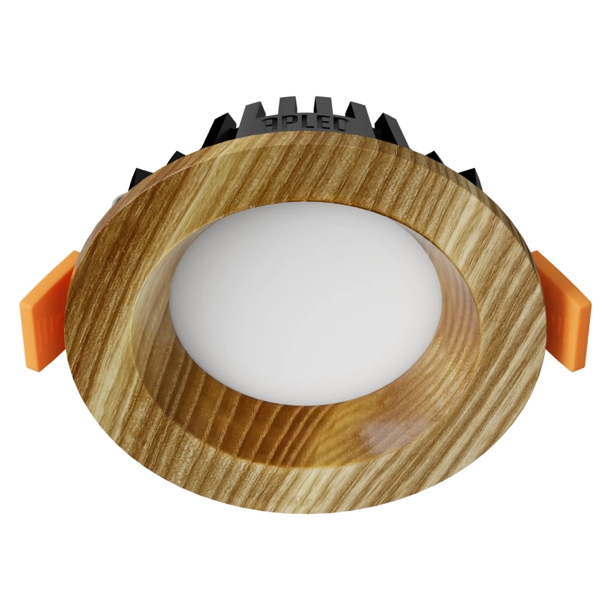 APLED - Spot encastrable LED RONDO WOODLINE LED/3W/230V 4000K d. 9 cm frêne bois massif