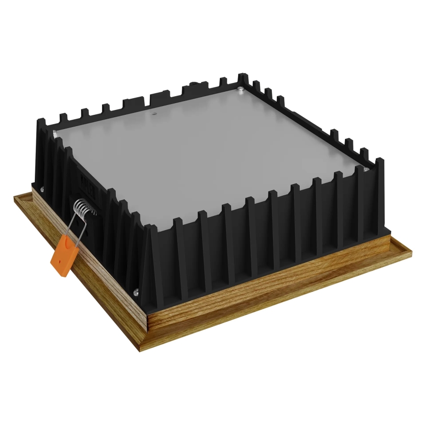 APLED - Spot encastrable LED SQUARE WOODLINE LED/12W/230V 4000K 17x17 cm frêne bois massif