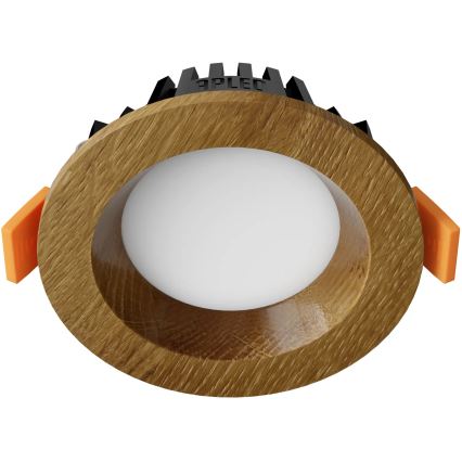 APLED - Spot encastrable LED RONDO WOODLINE LED/3W/230V 3000K d. 9 cm chêne bois massif