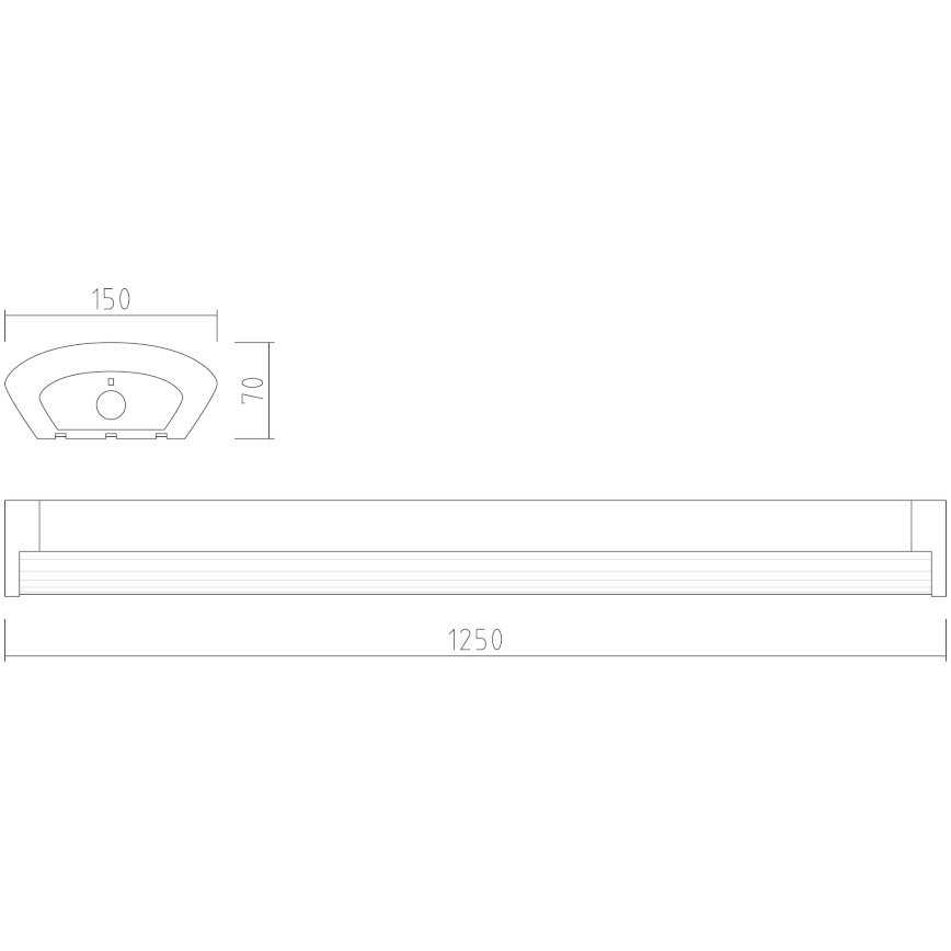 APLED - LED Bevestigde verlichting TROUT LED/72W/230V 4000K