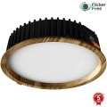 APLED - LED Hang plafondverlichting RONDO WOODLINE LED/18W/230V 3000K diameter 26 cm essehout massief hout