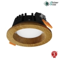 APLED - LED Hang plafondverlichting RONDO WOODLINE LED/3W/230V 3000K diameter 9 cm eiken massief hout