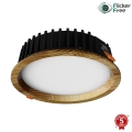 APLED - LED Hang plafondverlichting RONDO WOODLINE LED/6W/230V 3000K diameter 15 cm essehout massief hout