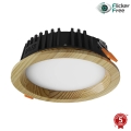 APLED - LED Hang plafondverlichting RONDO WOODLINE LED/6W/230V 4000K diameter 15 cm grenen massief hout