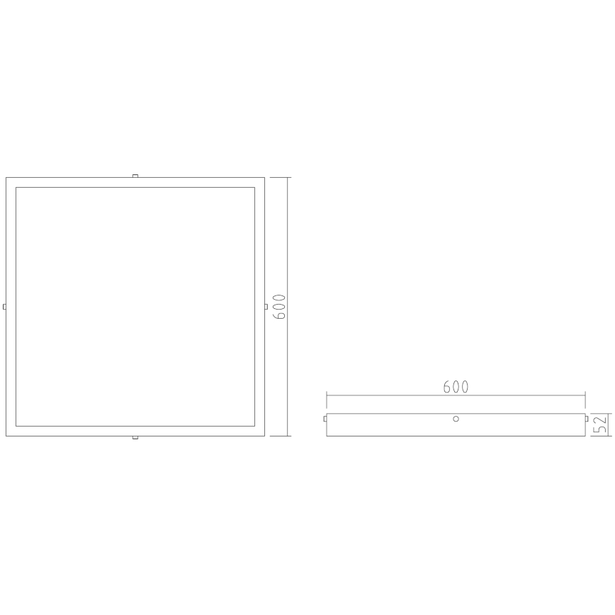 APLED - LED Inbouwpaneel QUADRA LED/40W/230V 4000K 60x60cm IP41