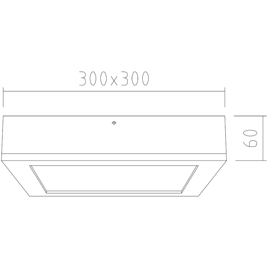 APLED - LED Plafond Lamp QUADRA LED/24W/230V eiken