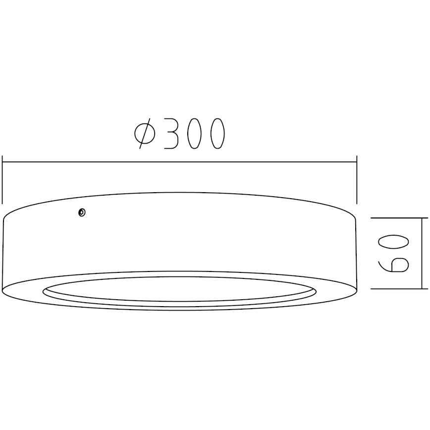 APLED - LED Plafond Lamp RONDO LED/24W/230V d. 30 cm hout