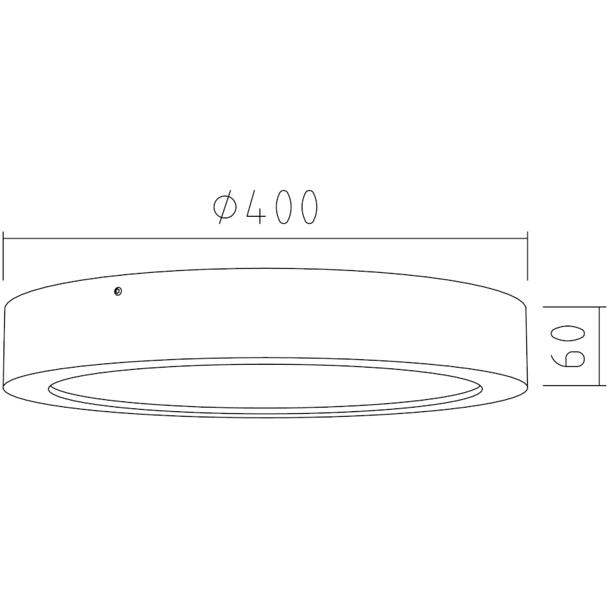 APLED - LED Plafond Lamp RONDO LED/36W/230V d. 40 cm eiken