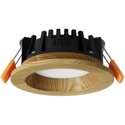 APLED - LED Hang plafondverlichting RONDO WOODLINE LED/3W/230V 3000K diameter 9 cm Dennenboom massief hout