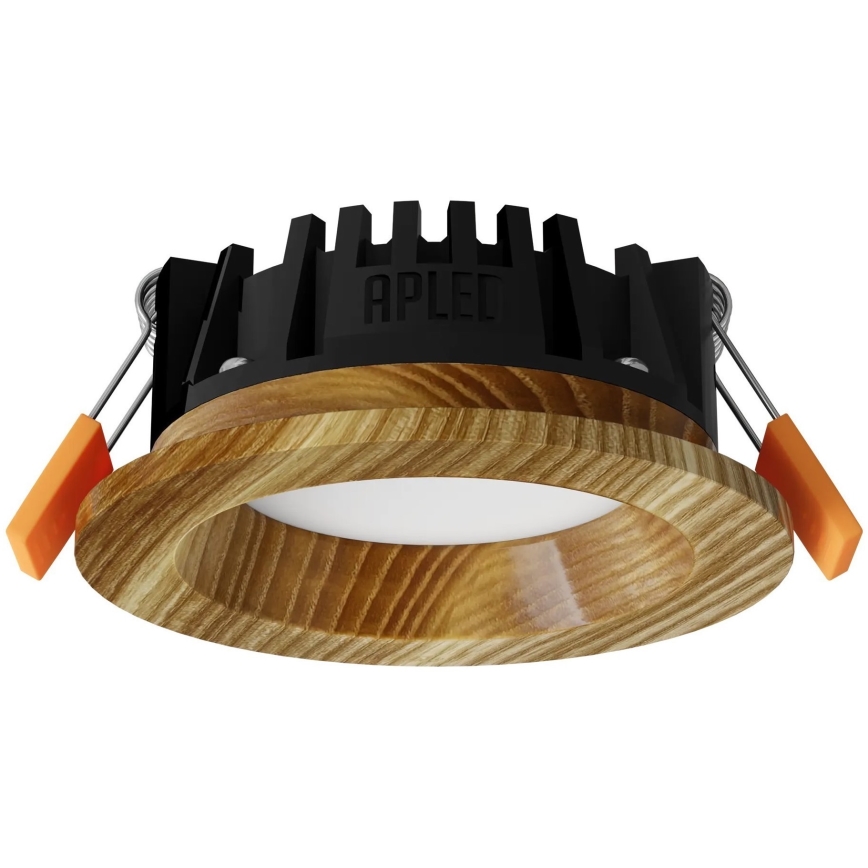 APLED - LED Hang plafondverlichting RONDO WOODLINE LED/3W/230V 3000K diameter 9 cm essehout massief hout