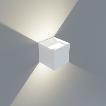 APLED - LED Wandlamp voor buiten CUBE 2xLED/3W/230V IP65