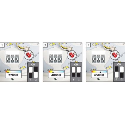 APLED - Plafonnier de salle de bain avec détecteur LENS LED/16W/230V IP44 2700-6500K