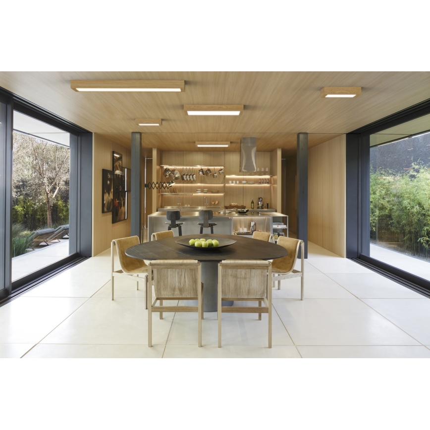 APLED - Panneau monté en surface QUADRA LED/42W/230V chêne