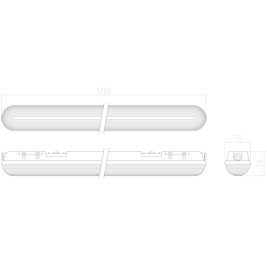 APLED - Plafonnier DUSTER LED/58W/230V IP65 4000K