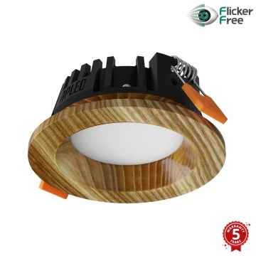 APLED - Spot encastrable LED RONDO WOODLINE LED/3W/230V 4000K d. 9 cm frêne bois massif