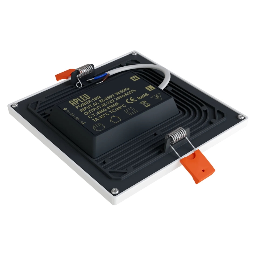 APLED - Spot encastrable SQUARE SLIM LED/16W/230V 14,5x14,5 cm blanc