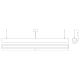 APLED - Suspension filaire LOOK LED/48W/230V 4000K 150 cm chêne