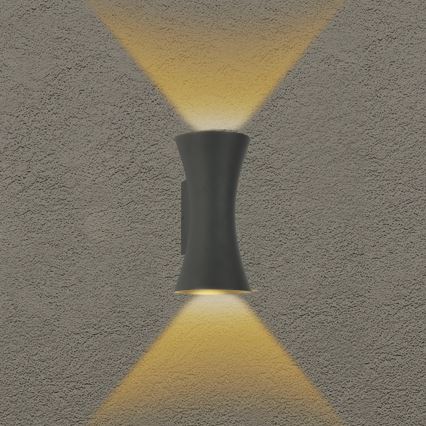 Applique extérieure LED BICON 10W 230V antracite IP44
