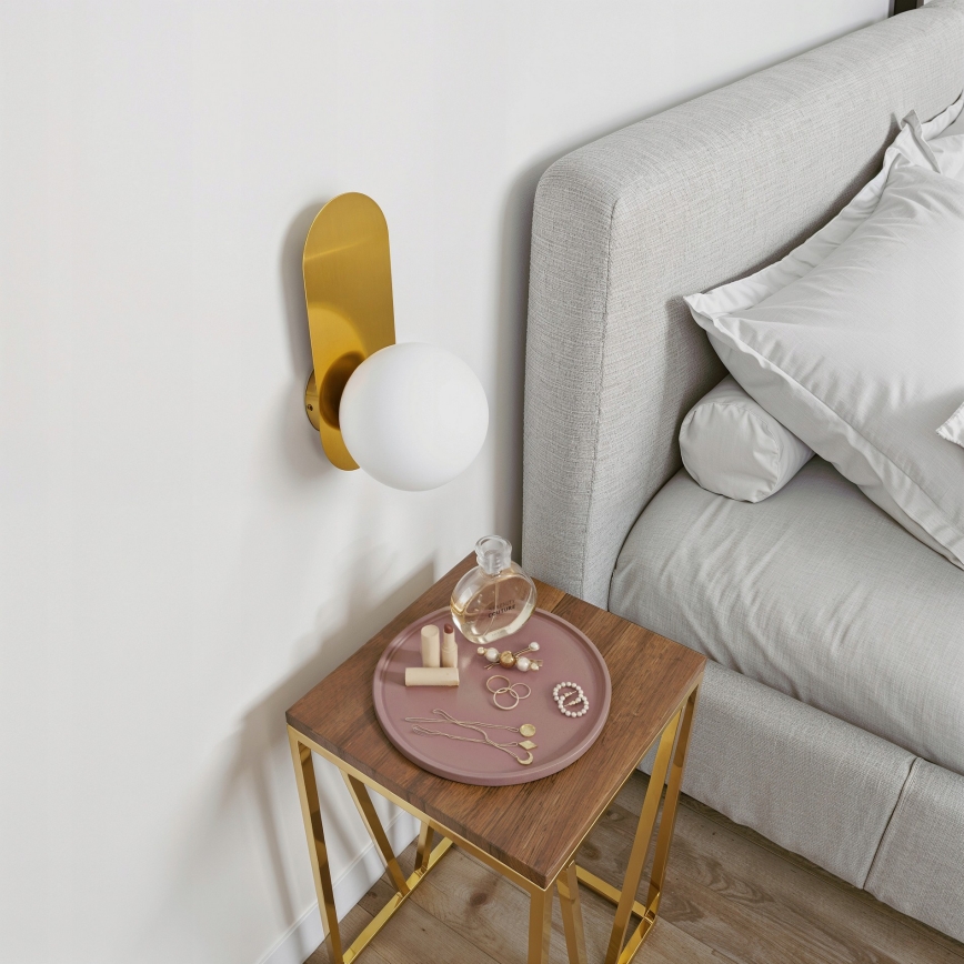 Applique murale 1xE27/40W/230V dorée/blanche