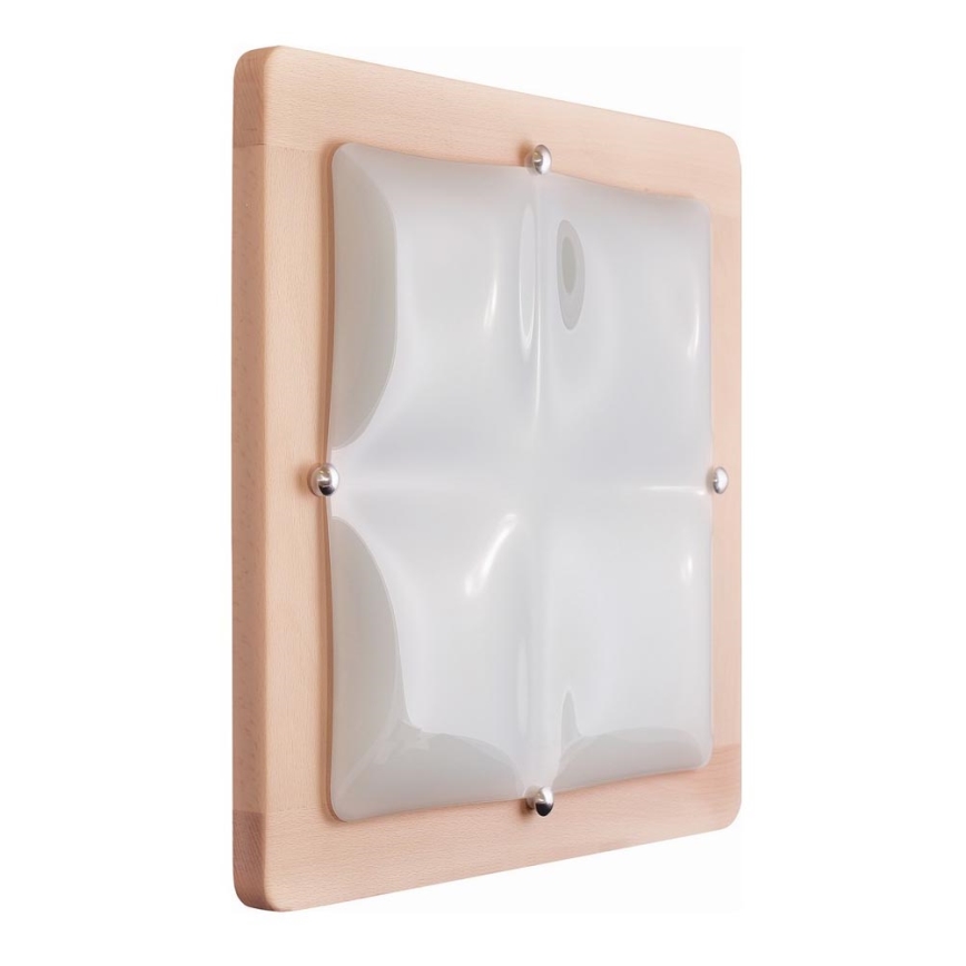 Applique murale 4xE27/20W/230V hêtre