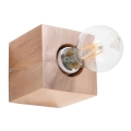 Applique murale ABEL 1xE27/15W/230V hêtre