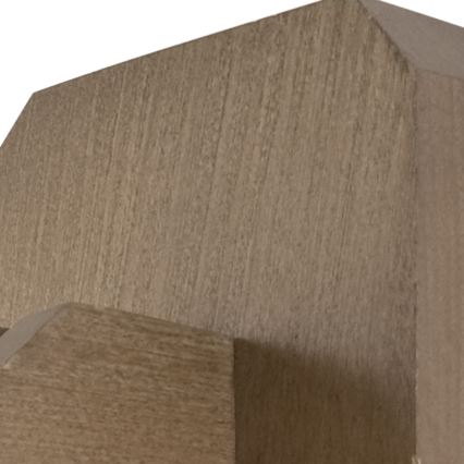 Applique murale ADRIANO 1xE27/60W/230V hêtre - certifié FSC