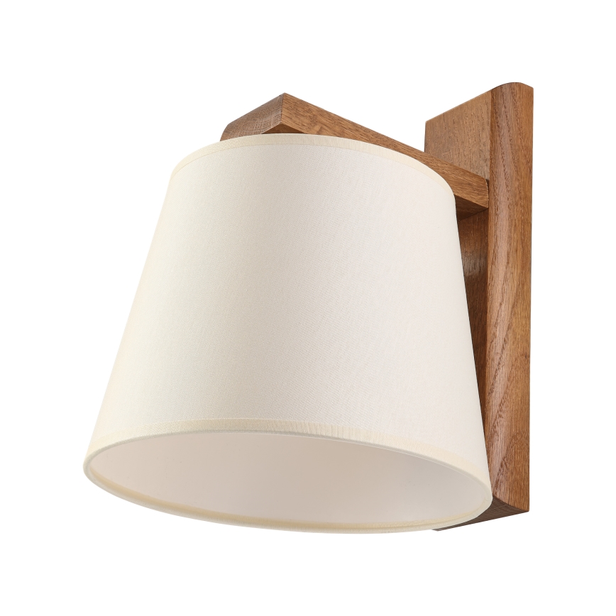 Applique murale AIDA 1xE27/15W/230V chêne/crème