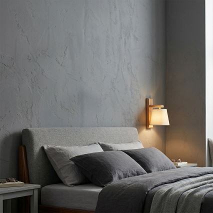 Applique murale AIDA 1xE27/15W/230V chêne/crème