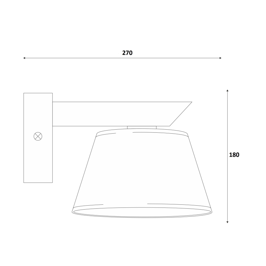 Applique murale ANTONIO 1xE14/40W/230V hêtre
