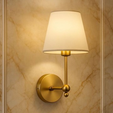 Applique murale ASPARAGUS 1xE27/40W/230V dorée/crème