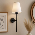 Applique murale ASPARAGUS 1xE27/40W/230V noir/crème