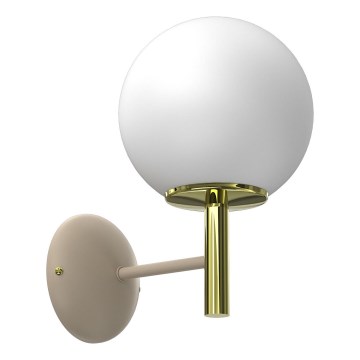 Applique murale AWINION 1xE27/15W/230V beige/doré